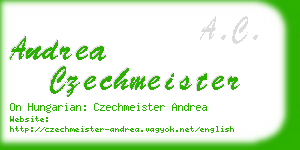 andrea czechmeister business card